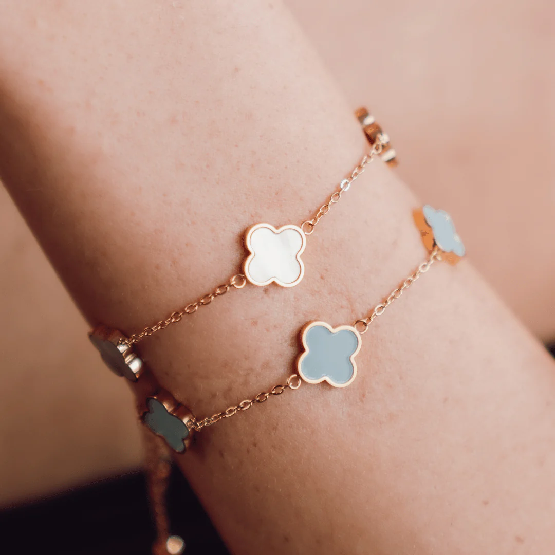 Baby Blue Clover Chain - Image 5