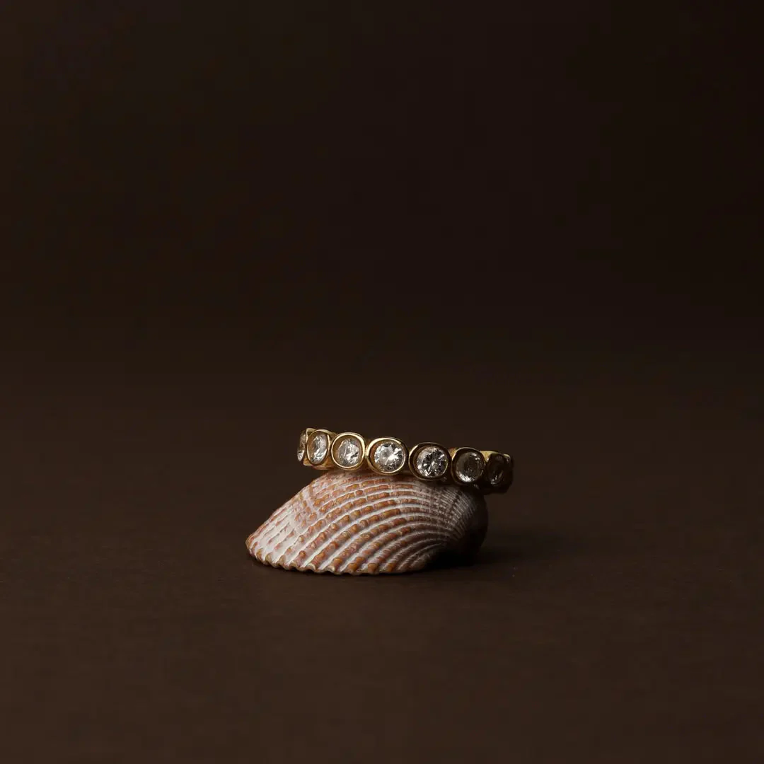 Perlenbesetzter Diamant-Ring - Image 3
