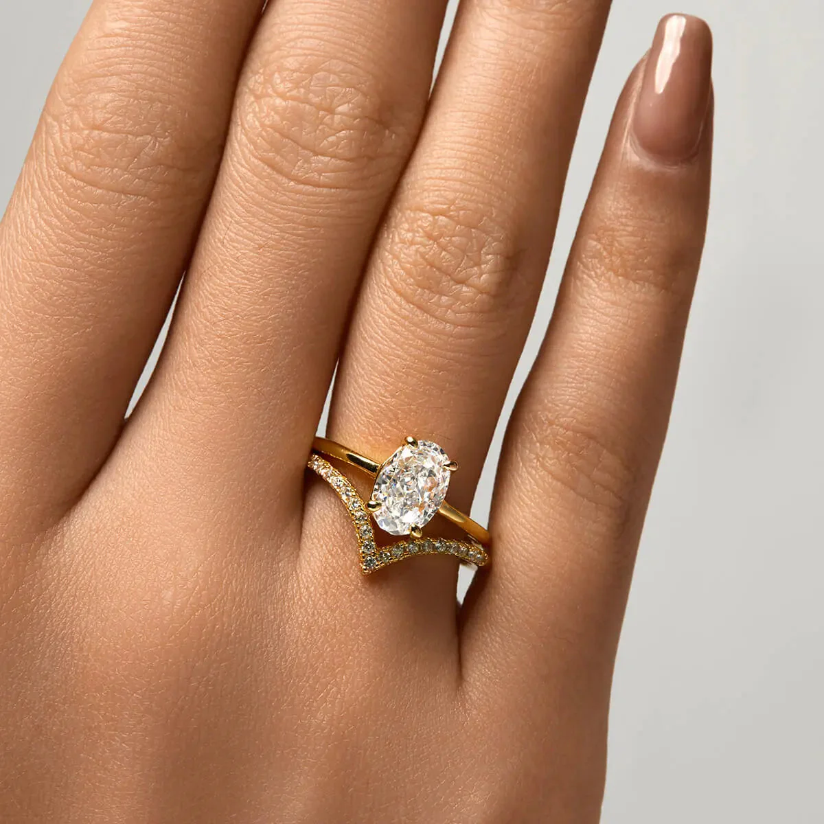 Oval Solitaire Ring - Image 6