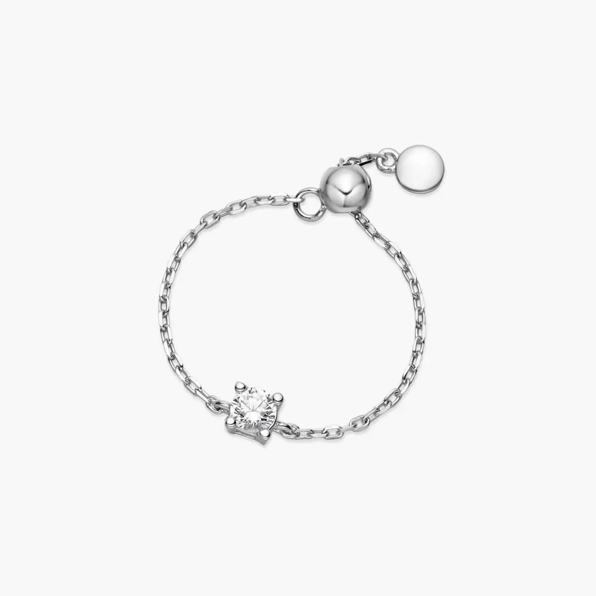 Dainty Round Chain Ring - Image 3