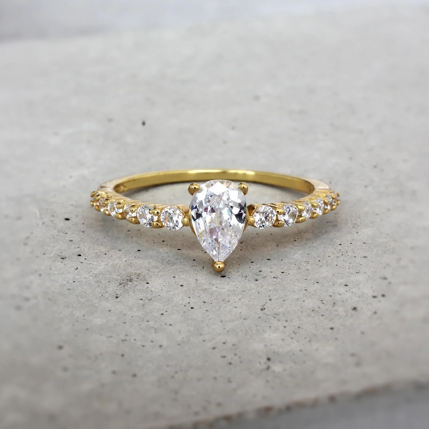 Dew Dainty Pear-cut Ring - Image 7