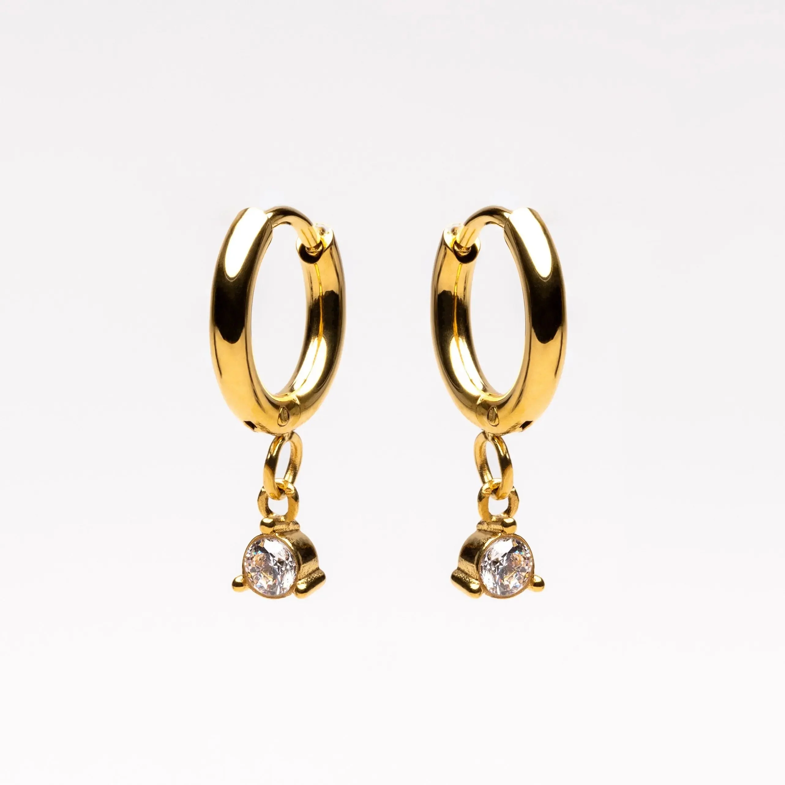 Diamant Drop-Hoop-Earrings - Image 3