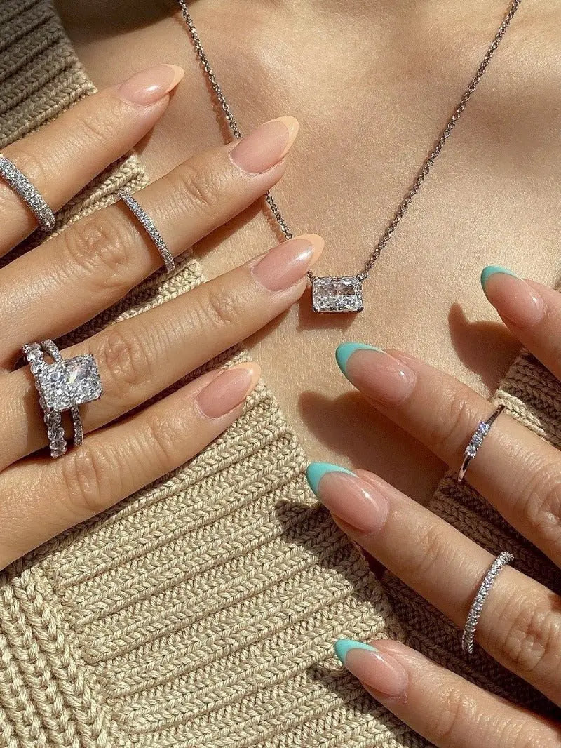 East West Radiant Pendant Necklace - Image 10