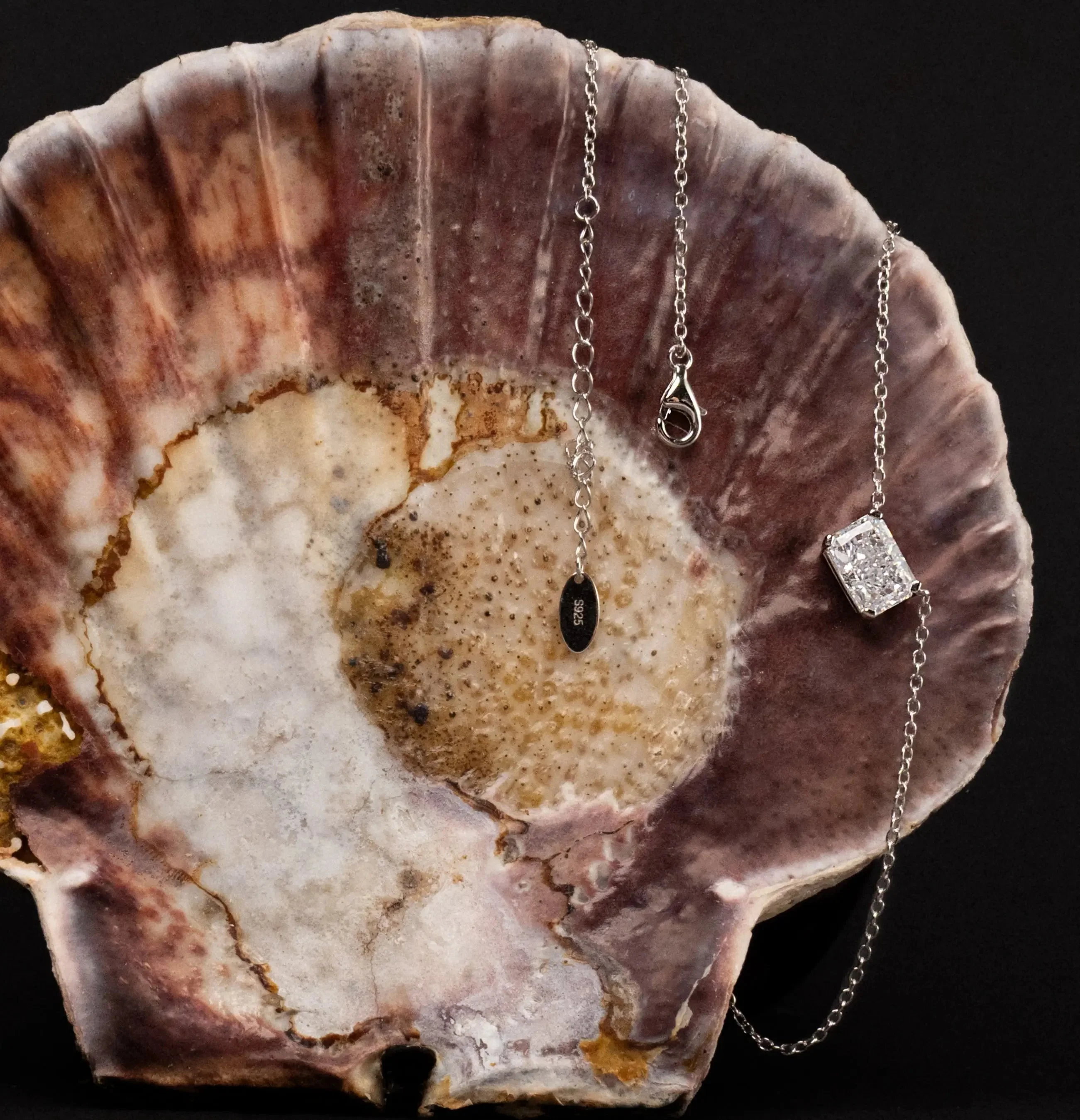 East West Radiant Pendant Necklace - Image 2