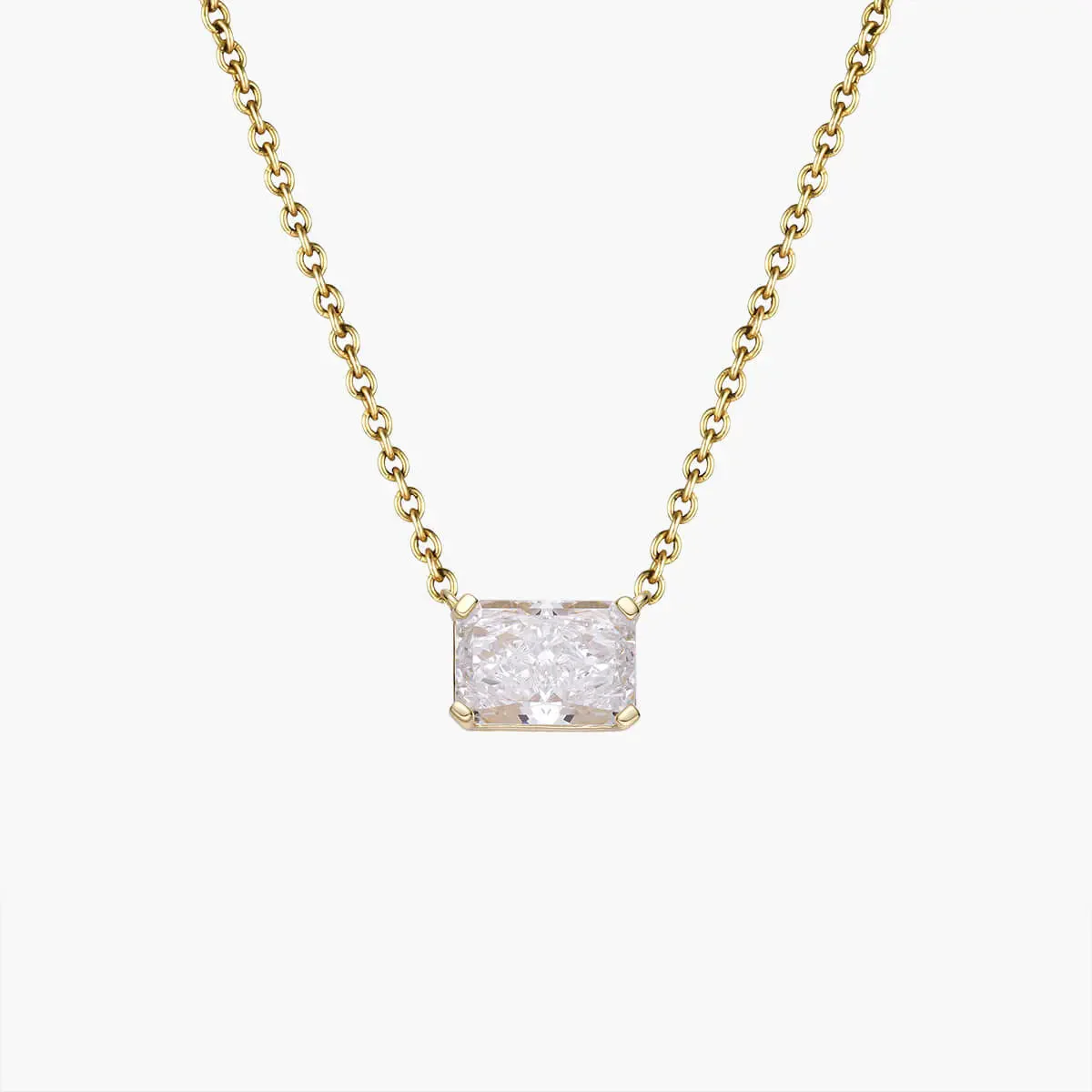 East West Radiant Pendant Necklace - Image 3