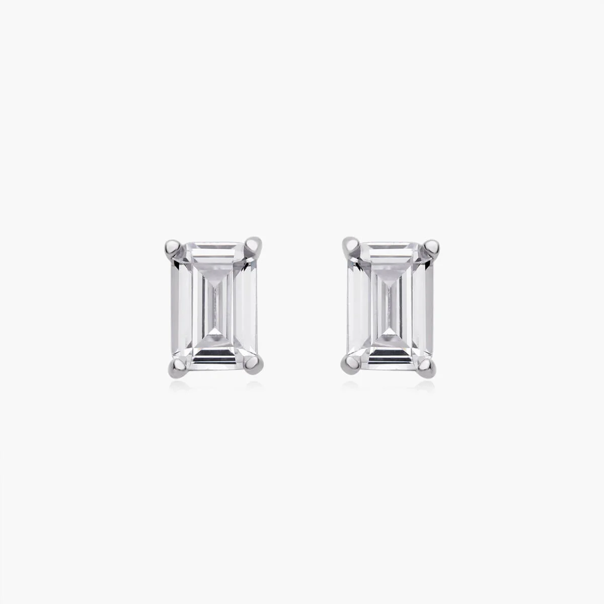 Emerald Cut Studs (Pair)