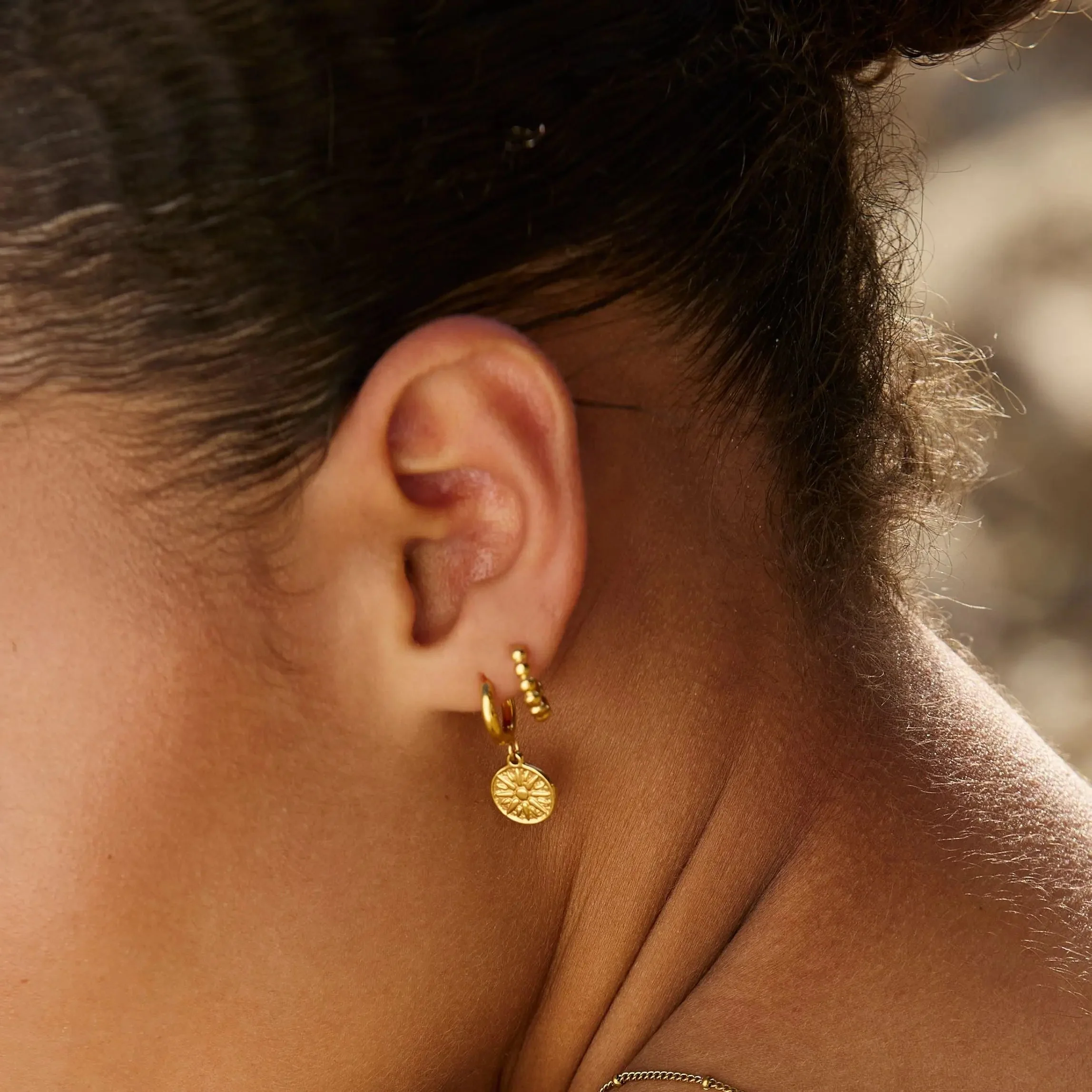 Goldene Sonnen-Earrings - Image 10