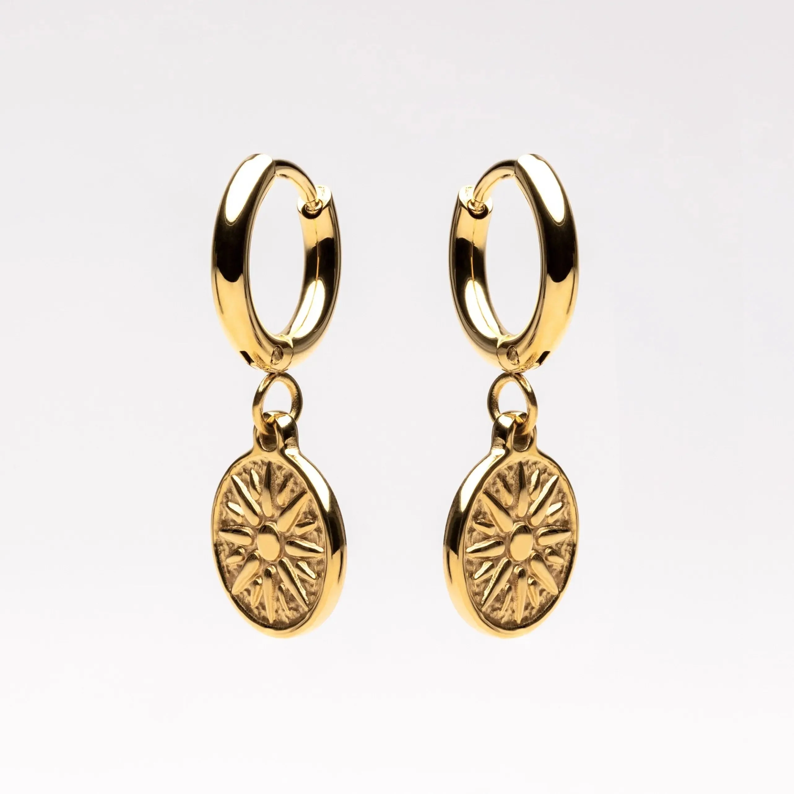 Goldene Sonnen-Earrings - Image 2