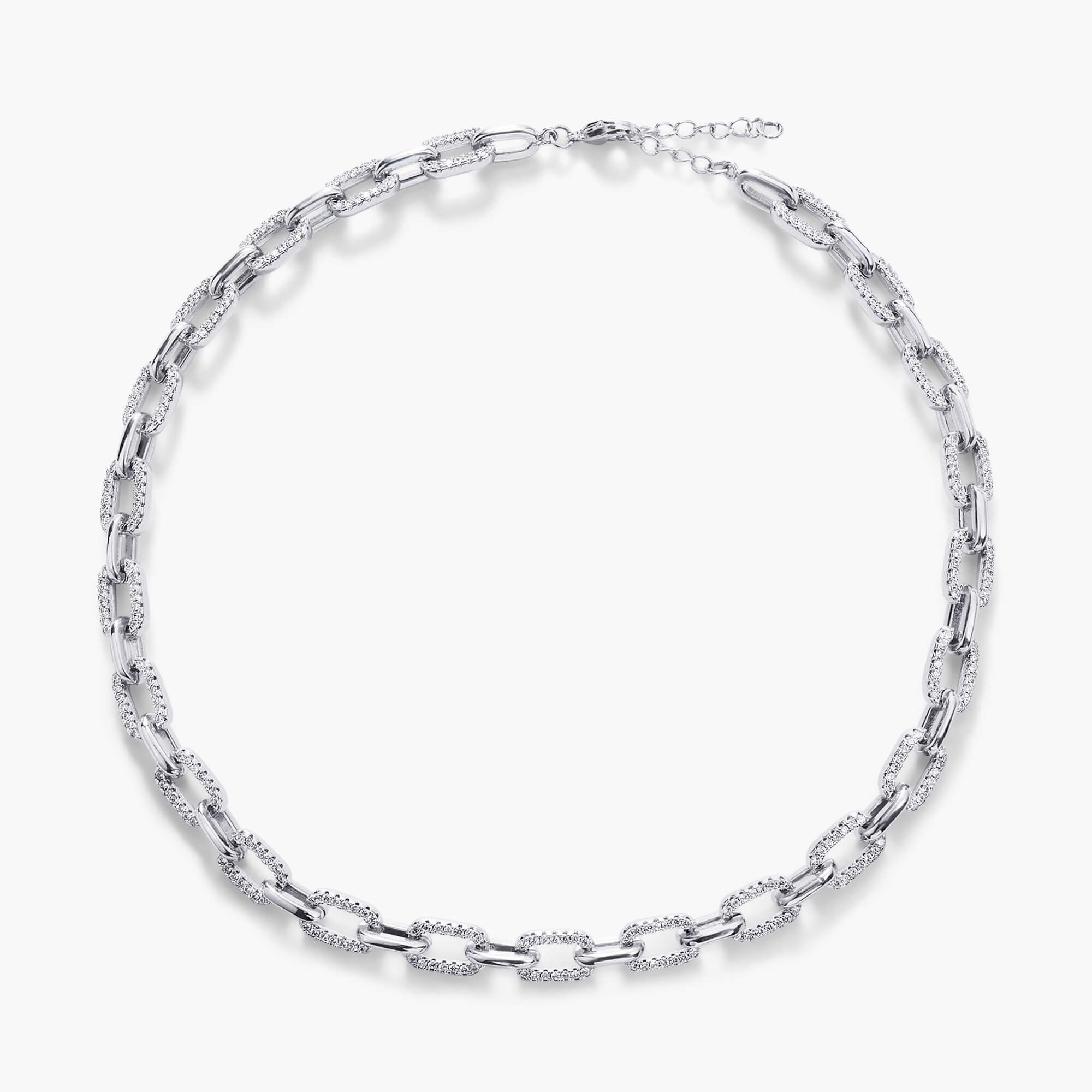 Halb Pavé Kettenglied Choker - Image 3