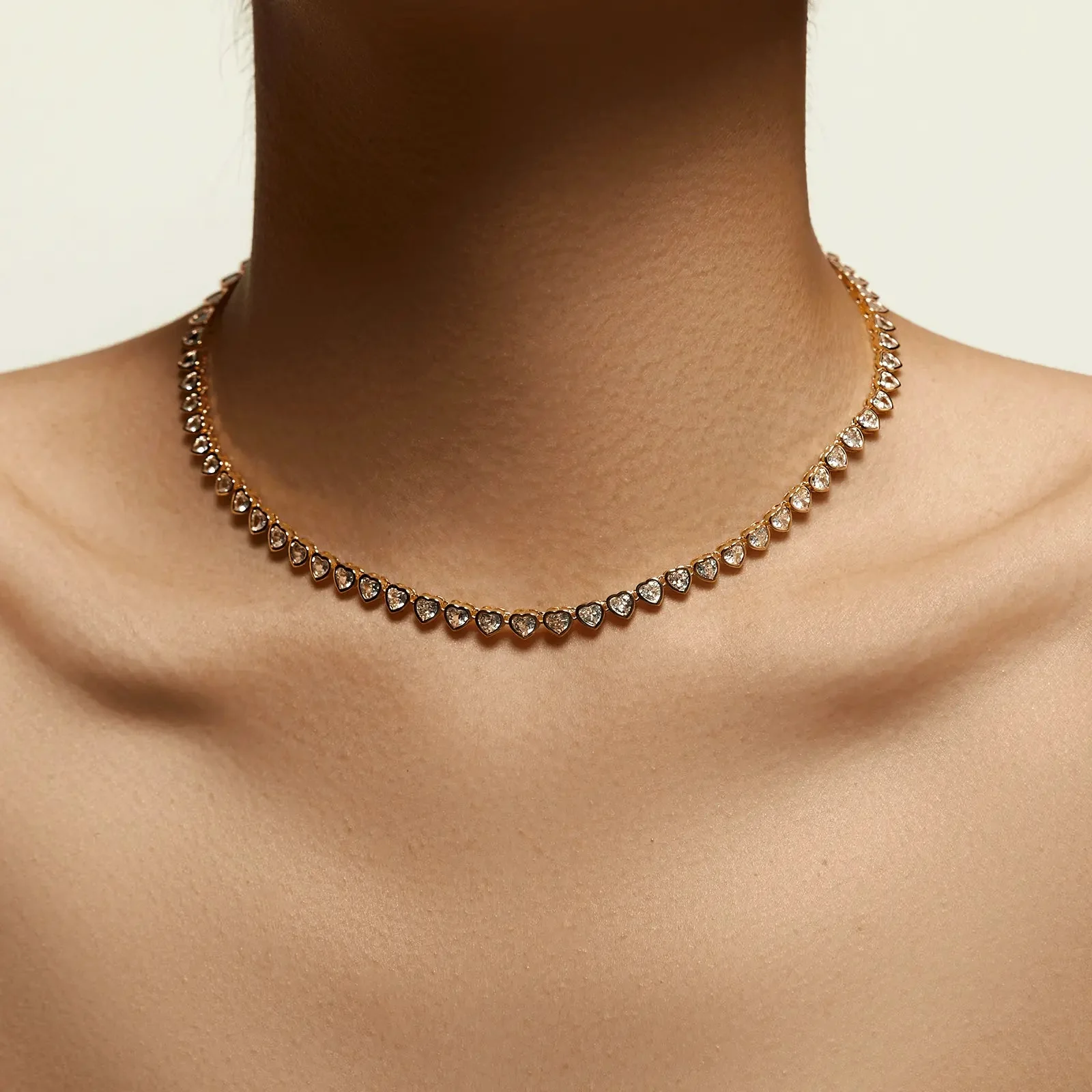 Herz-Rahmen Tennis-Necklace - Image 2
