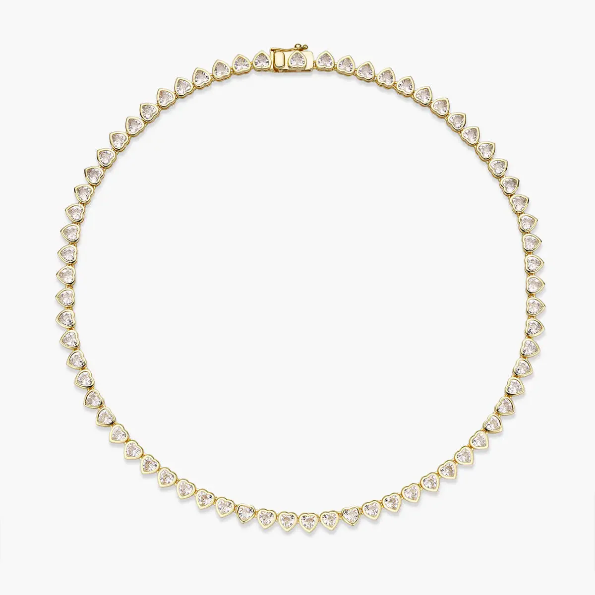 Herz-Rahmen Tennis-Necklace - Image 5