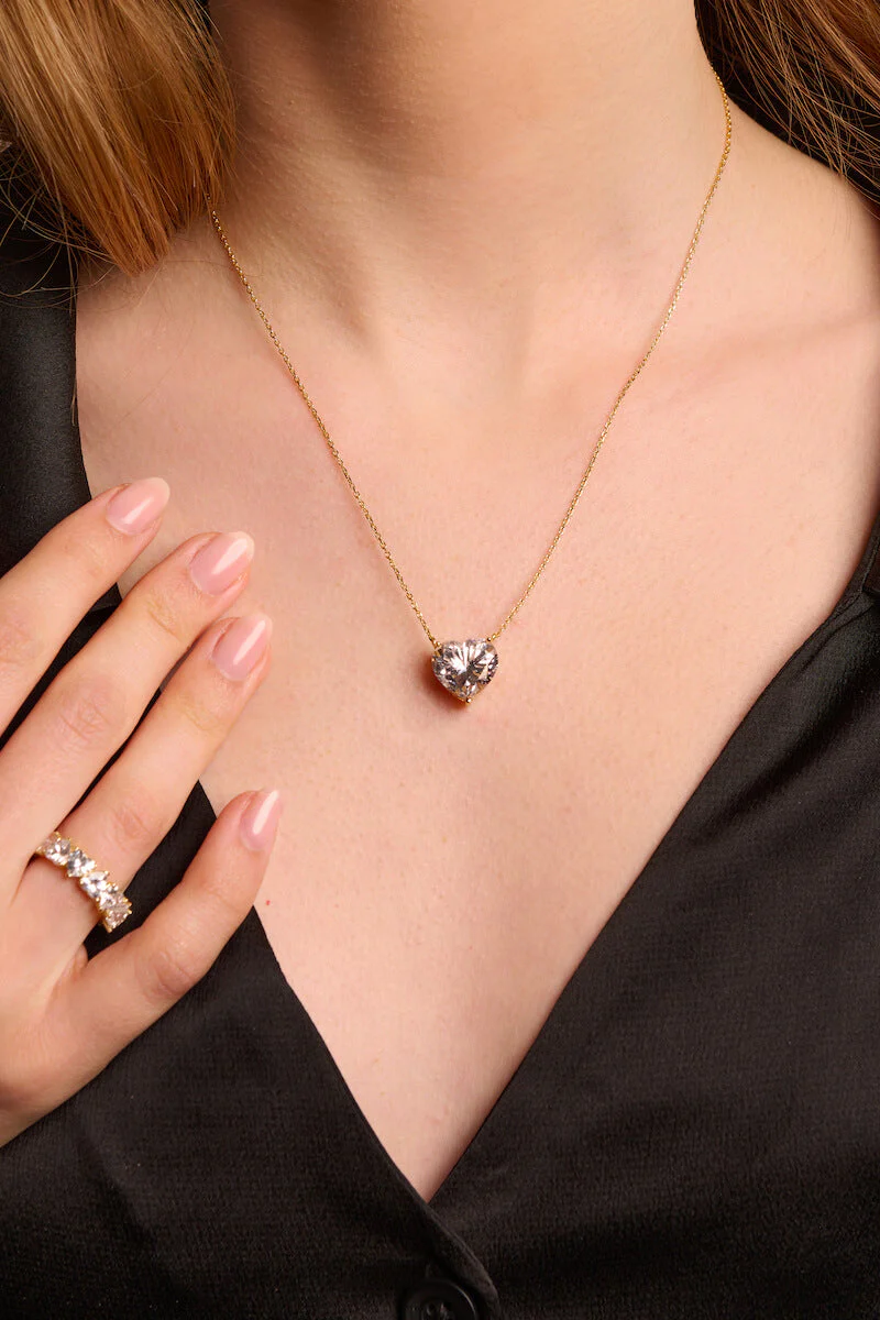 Herzschliff Anhänger Necklace