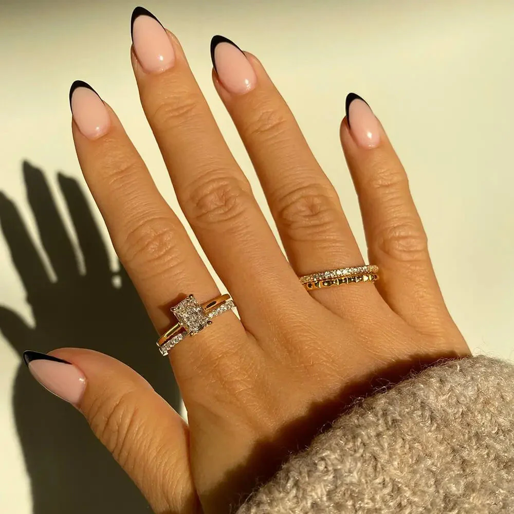 Open Pavé Stacking Ring - Image 8
