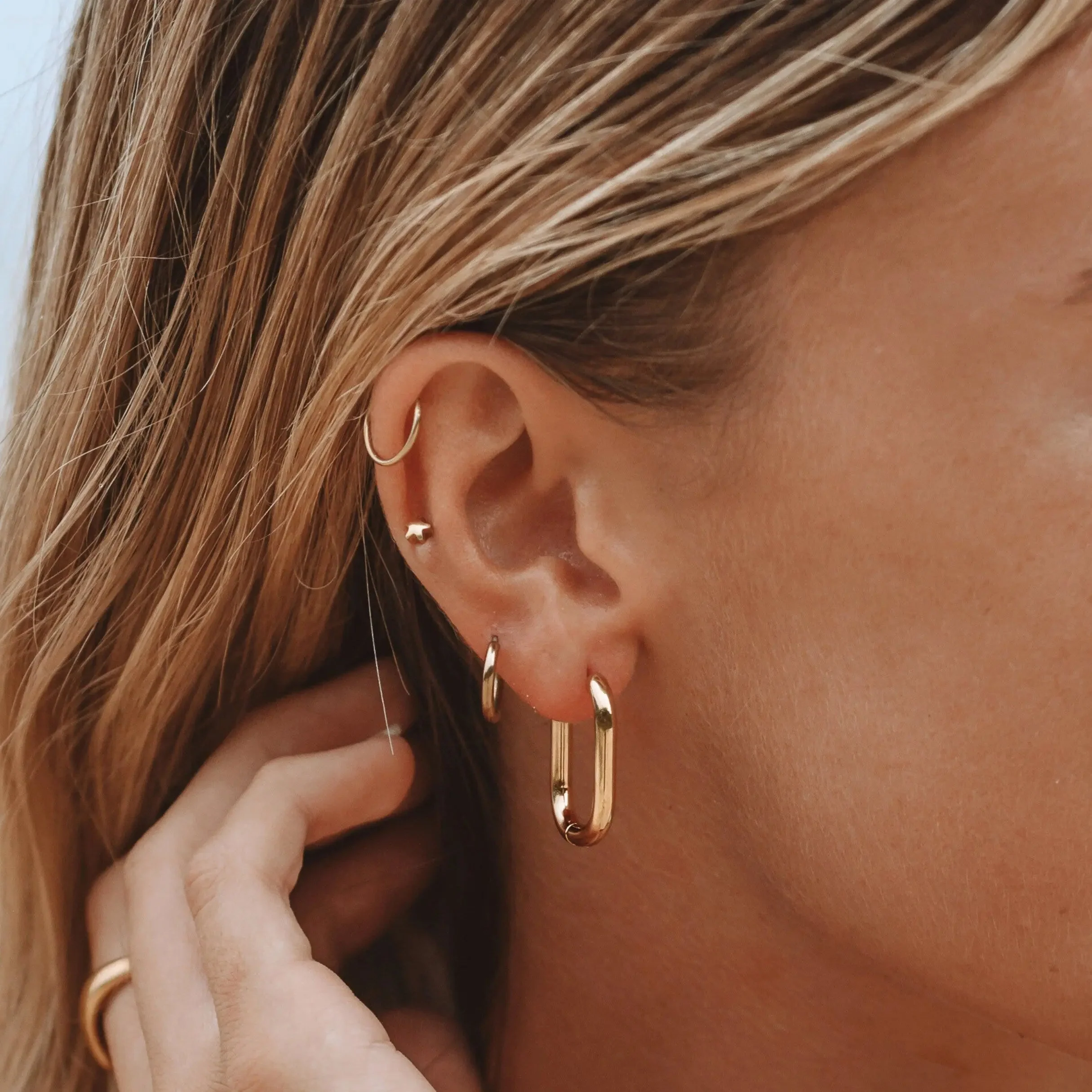 Ovale Hänge-Earrings - Image 3