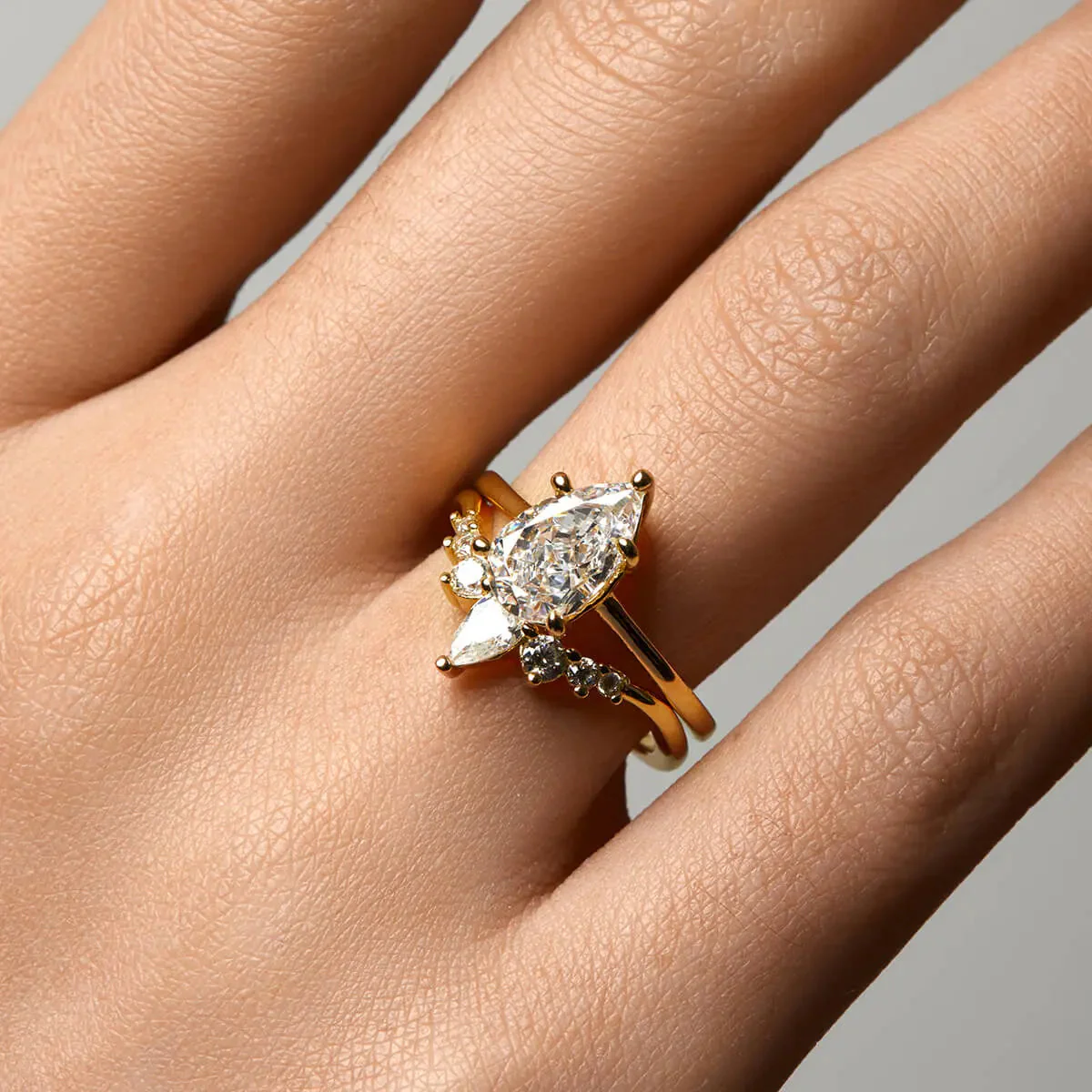 Pear wishbone | Stacking Ring - Image 11