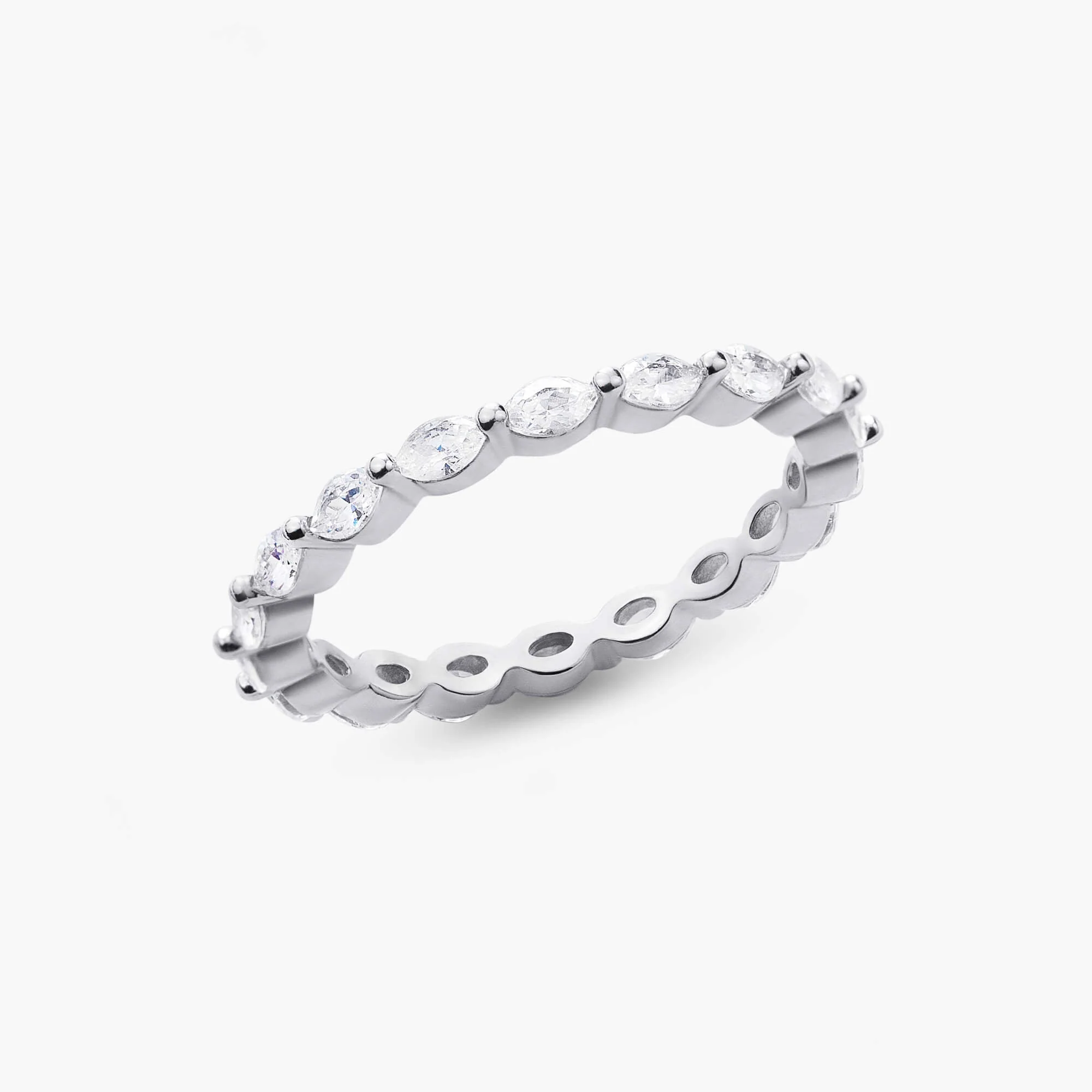 Petite Side Marquise Band - Image 8