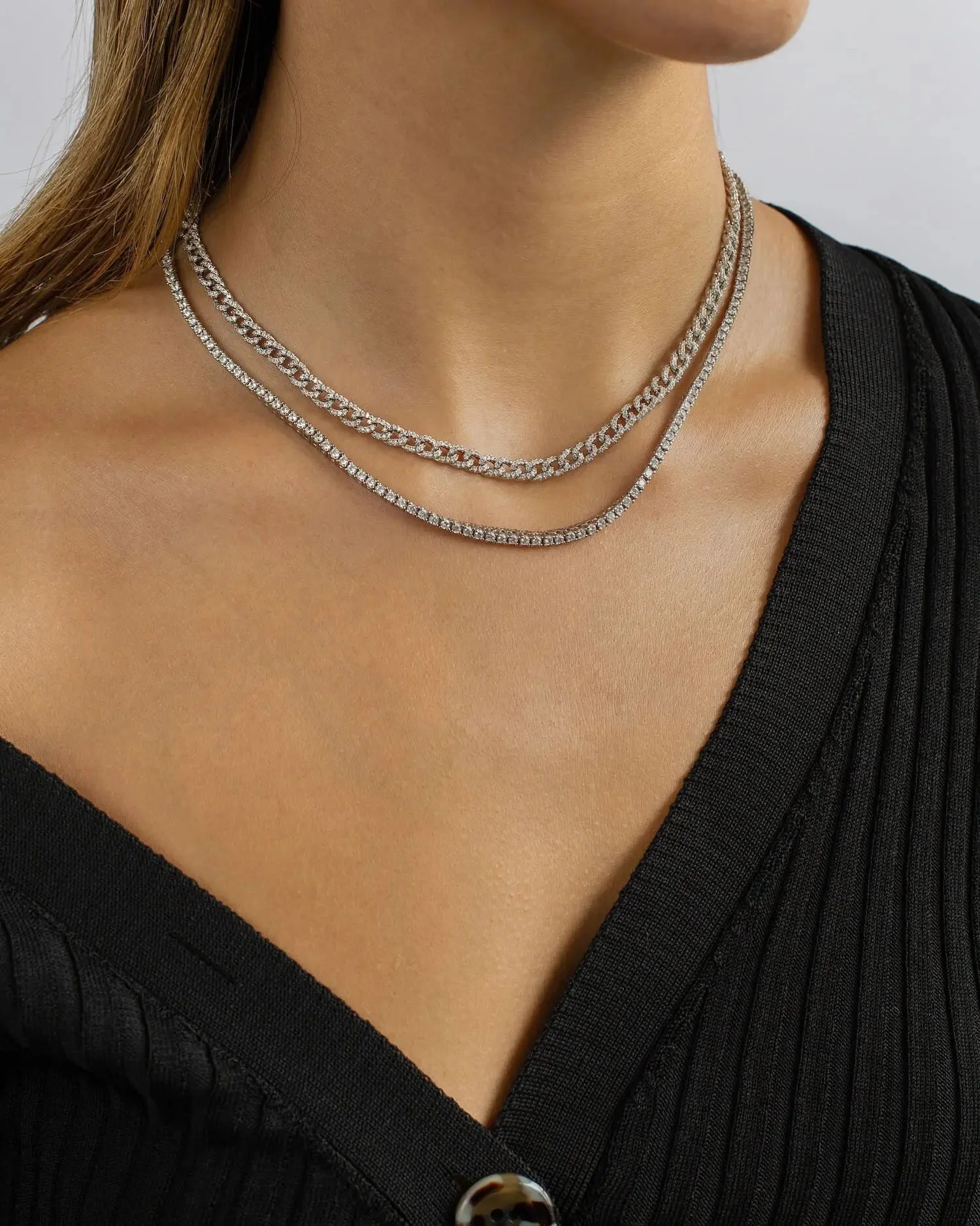 Kleine Tennis-Necklace (2mm) - Image 11