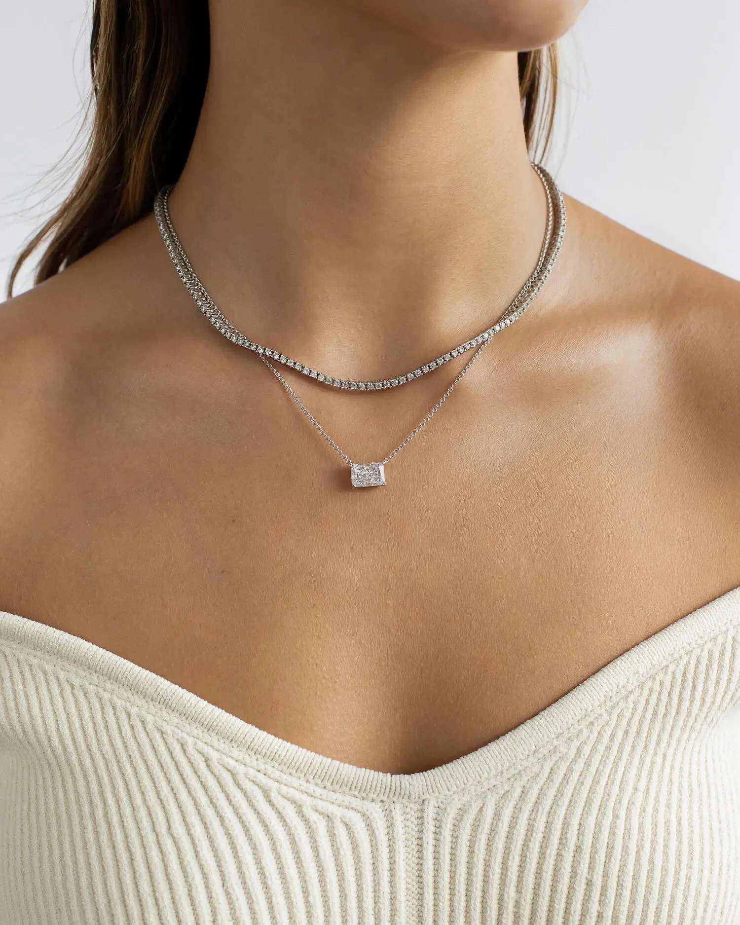 Kleine Tennis-Necklace (2mm) - Image 15