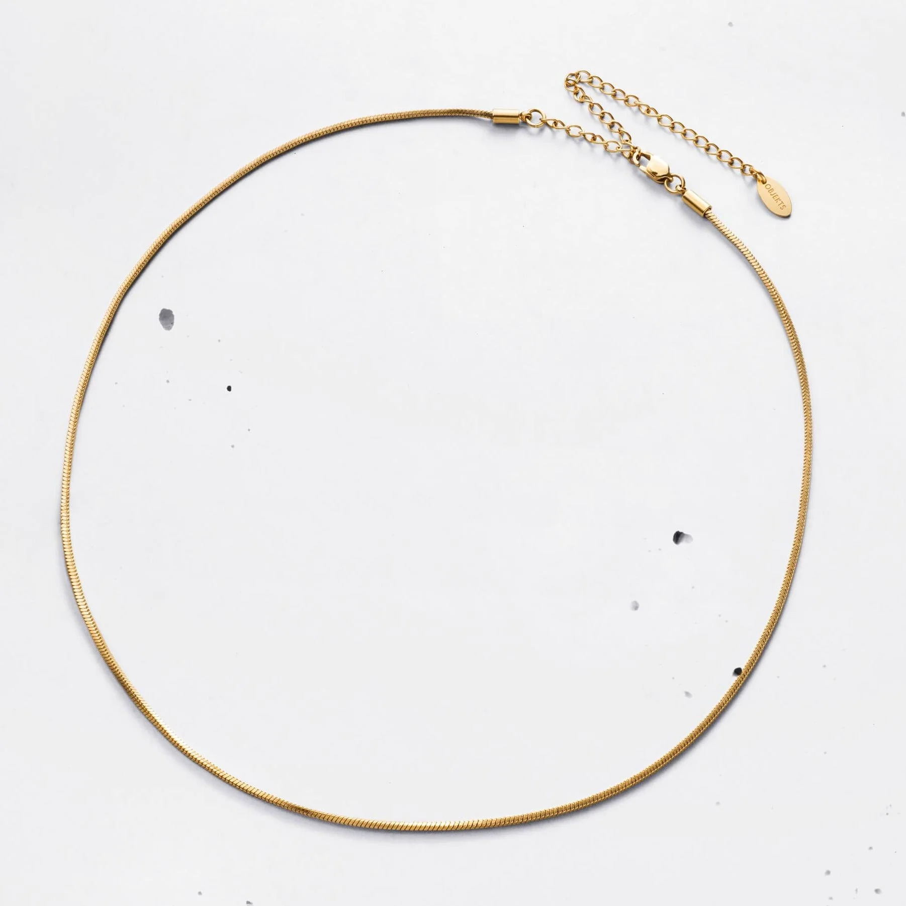 Pyramiden-Schlangenkette Necklace (2 mm) - Image 3