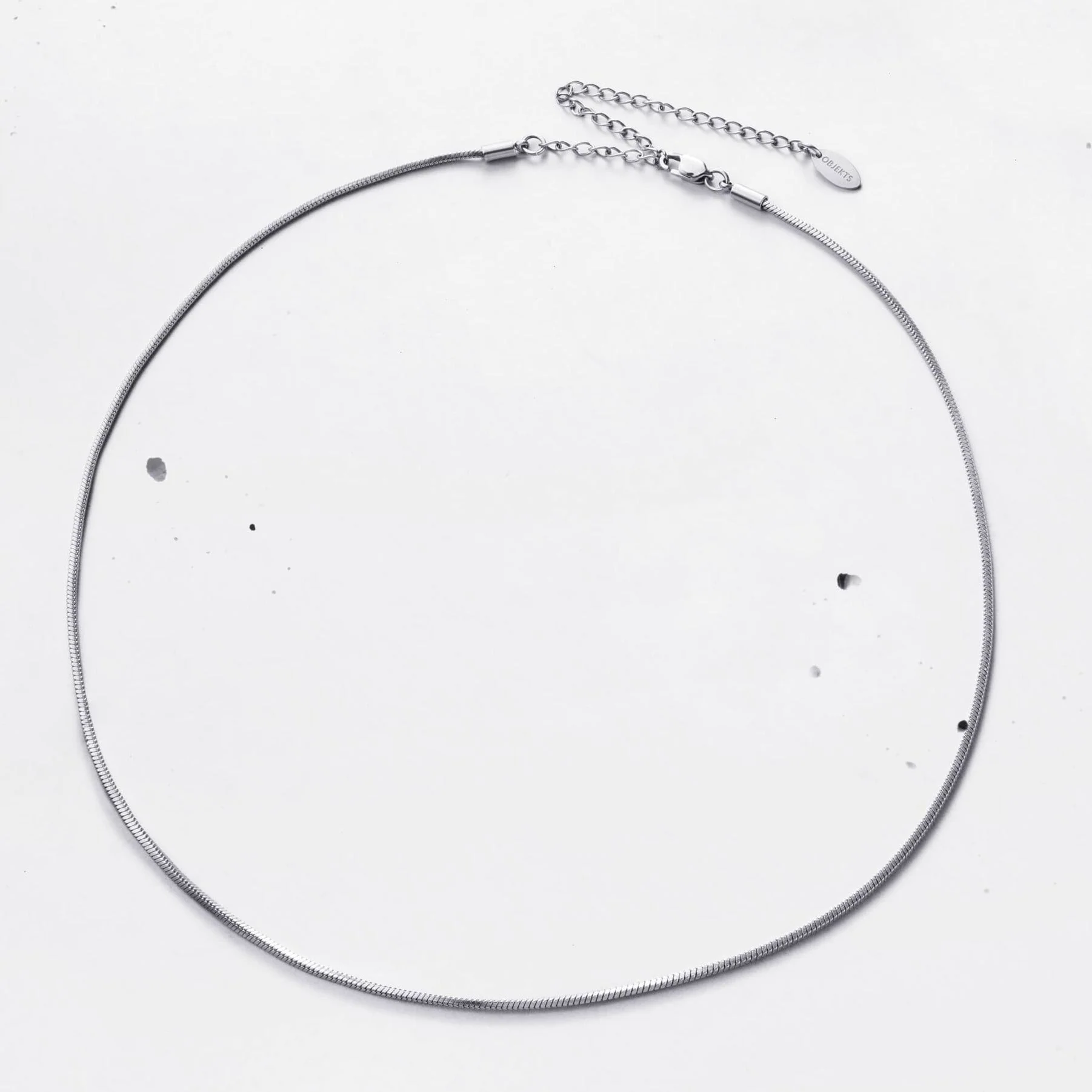 Pyramiden-Schlangenkette Necklace (2 mm) - Image 4