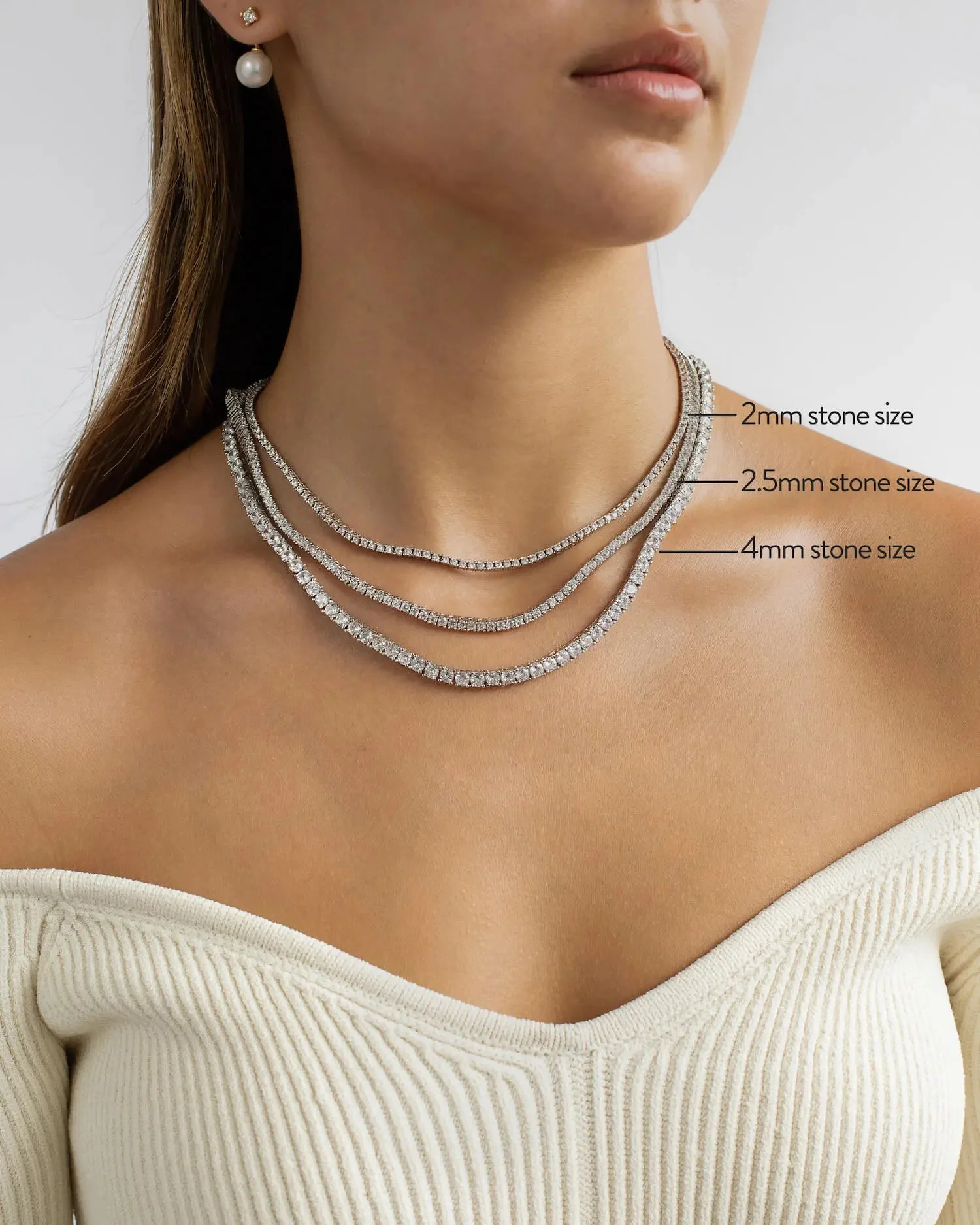 Tennis-Necklace (4mm) - Image 3